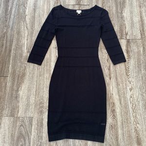 Dynamite black dress stretchy material